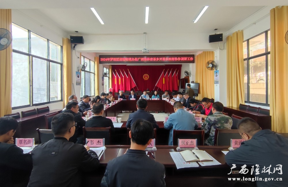深圳市罗湖区莲塘街道办到岩茶乡开展东西部协作调研座谈会