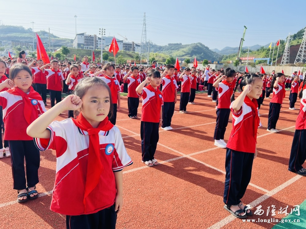 隆林第五小学入队活动相片2