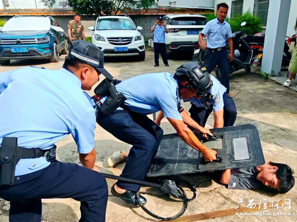 派出所民警制服精神病患者