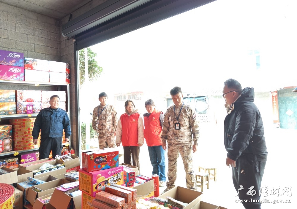执法组对烟花爆竹店进行全面检查 (2)
