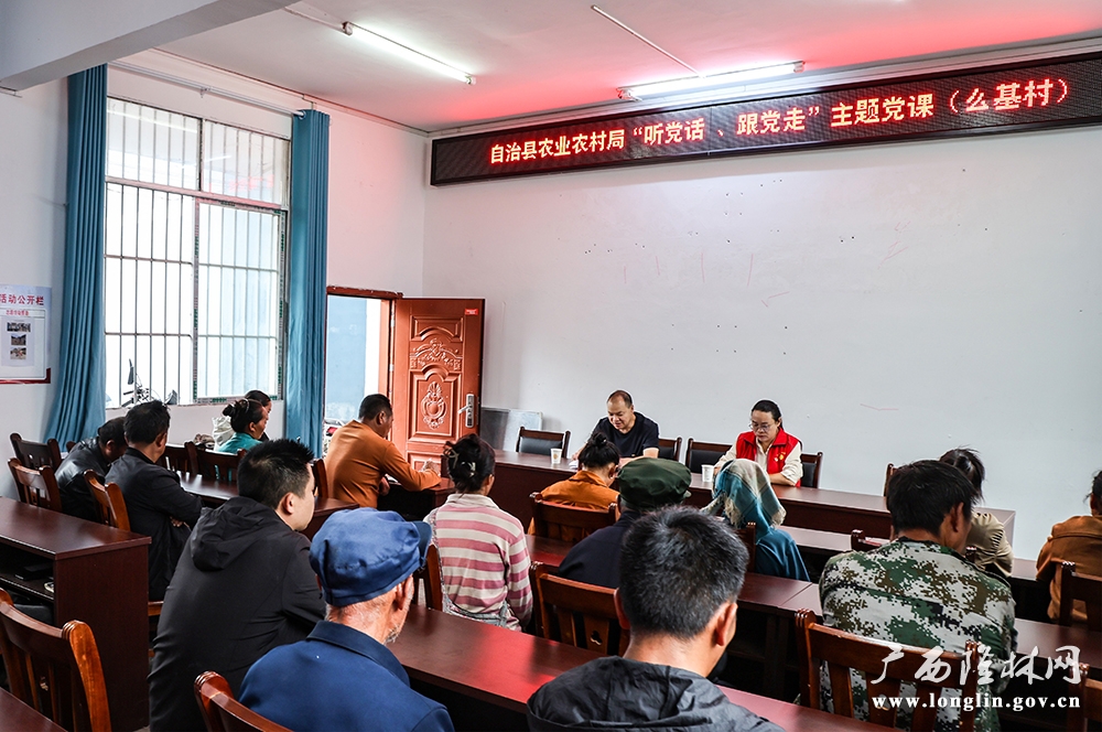 “听党话、跟党走”专题党课现场。1